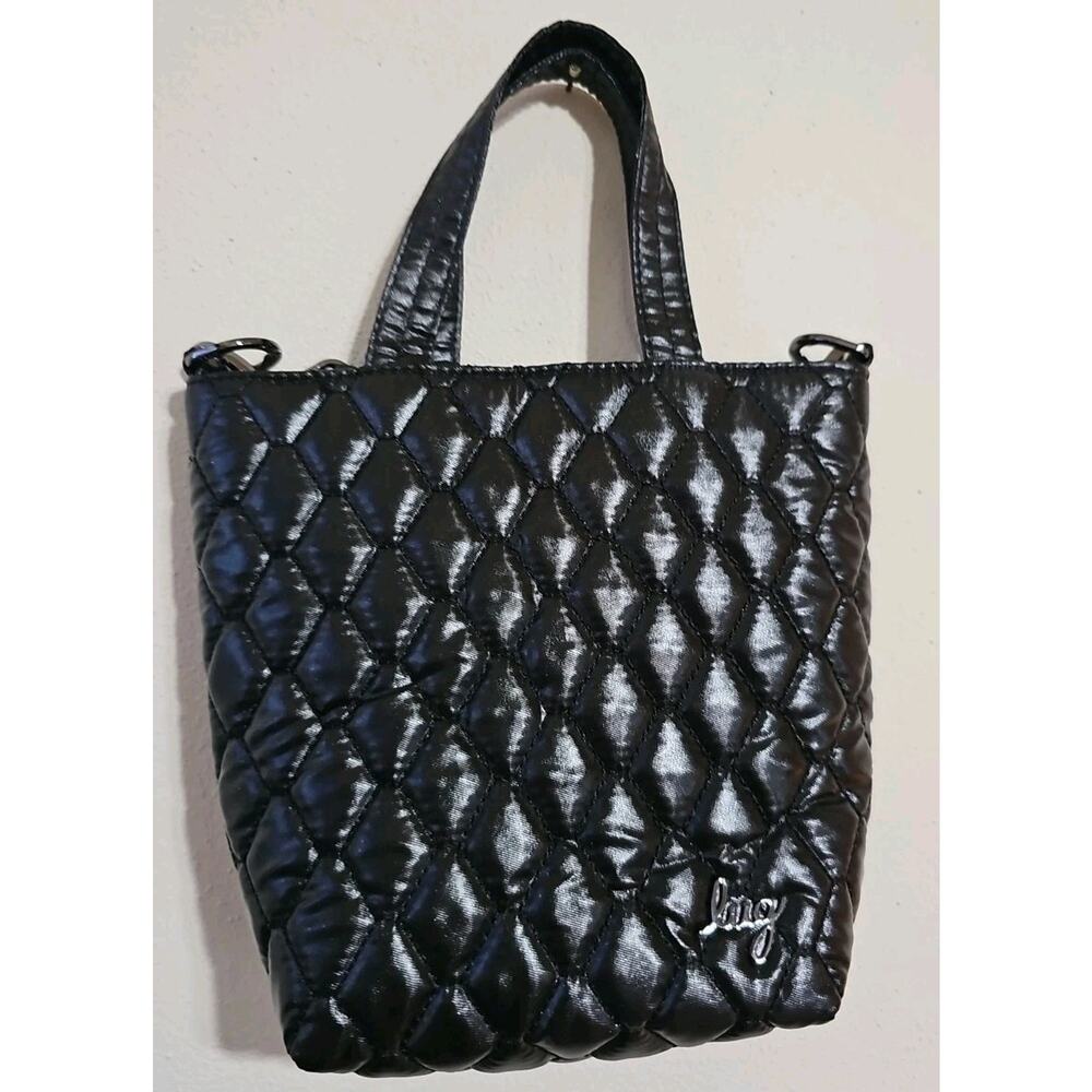 NWOT Lug Tip Toe Crossbody Bag Metallic Black